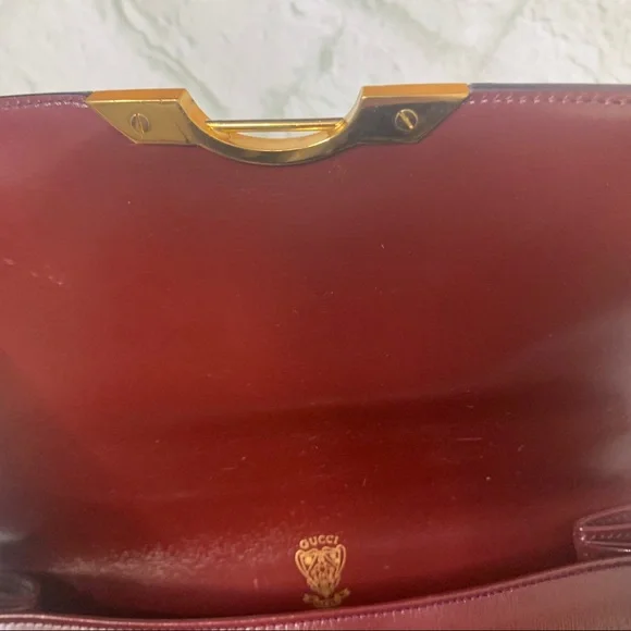 Gucci Vintage top handle leather flap bag - Picture 6 of 16
